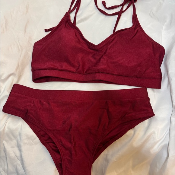 Source Unknown Other - Elegant Maroon Bikini Set